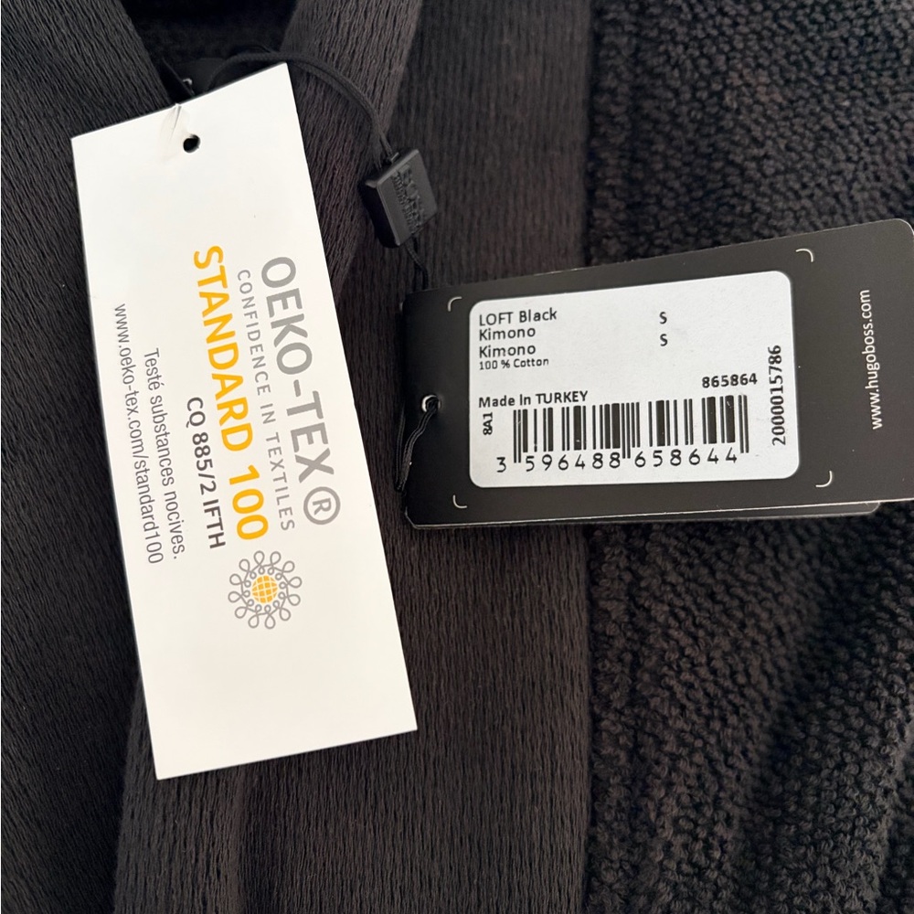 Hugo Boss Charcoal Gray Men's Robe - Picture 2 of 4